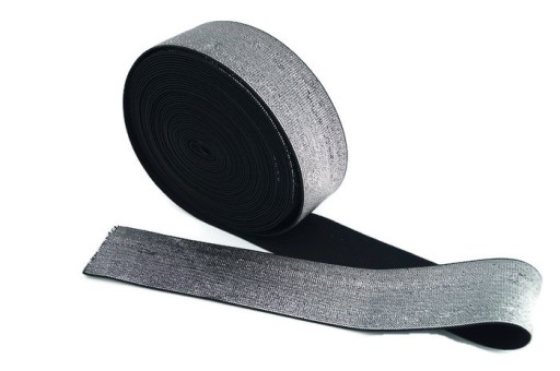 GUMA PŁASKA Z NITKĄ METALICZNĄ -KOLORY szer. 50mm