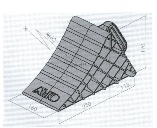 Замок под колеса al-ko UK 46 5000 кг + ручка