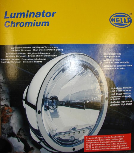 ГАЛОГЕННЫЙ ЛЮМИНАТОР ДАЛЬНЕГО ДИАПАЗОНА HELLA LUMINATOR CHROMIUM LED[1527645]