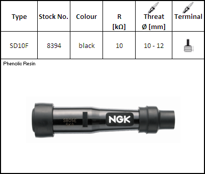 ТРУБА NGK SD10F 8394