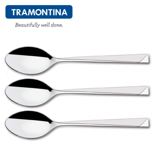 TRAMONTINA 3x Łyżka stołowa 20cm Stainless DALLAS