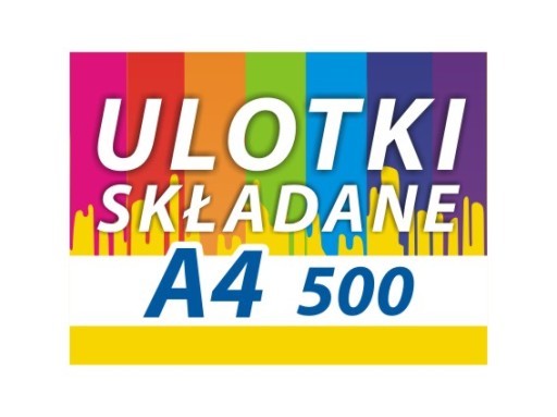 ЛИСТОВКИ А4 500 ШТ. 130Г ЛИСТОВКА В СКЛАДНЕНИИ DL/A5