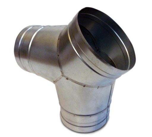 Trójnik Y-portki ocynk fi 125 / 150 / 125 mm