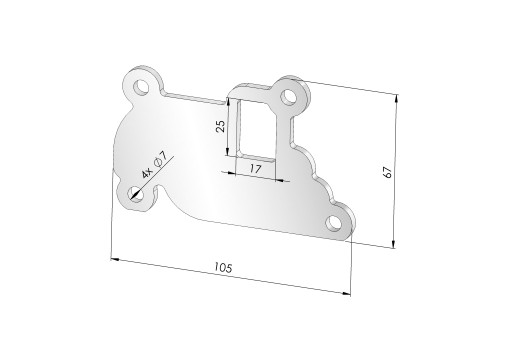 Заглушка EGR 1,0 1,2 1,4 OPEL Z10/Z12XE Z12/Z12XEP