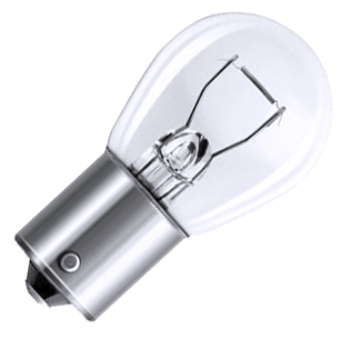 1x OSRAM P21W 12 В БЕЛАЯ ЛАМПОЧКА