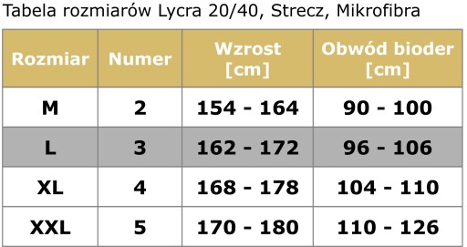 MIRELLA Rajstopy microfibra 60 den gładkie kryjące 3/L Bronzo