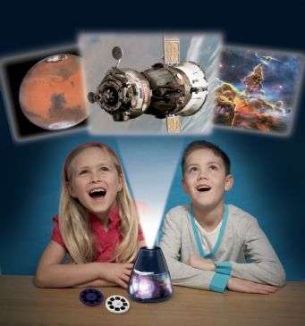 Lampka nocna projektor rzutnik slajdow KOSMOS NASA