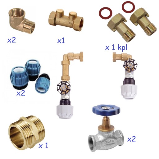 КОМПЛЕКТ ДЛЯ ПОДКЛЮЧЕНИЯ КОНСОЛИ ВОДОМЕРА 3/4 ПАКЕТ
