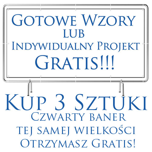 Gotowe Baner REKLAMA 3mx1m - Lody Gałkowe Szyld