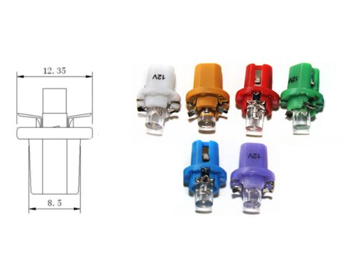 Лампа R5 T5 W2W с цоколем Opel VW LED 12V B8.5D