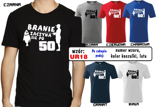 Koszulka prezent URODZINY 18 40 50 60 lat XXXL