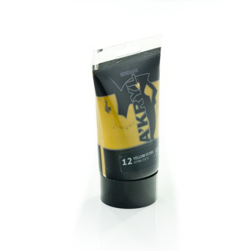 Farba akryl 100ml Renesans farby nr12 OCHRA ŻÓŁTA