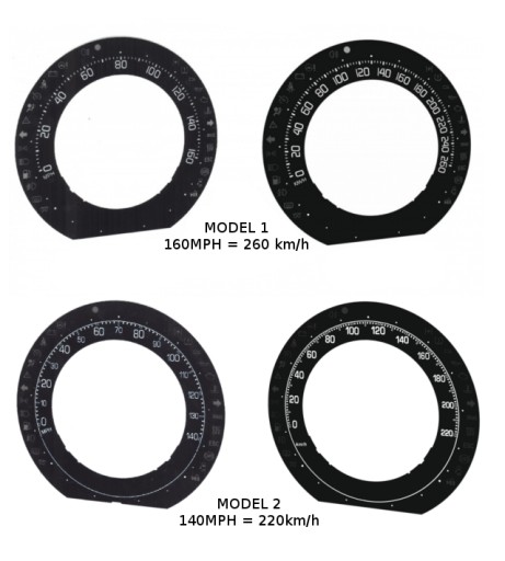 Фиат 500 - замена шкалы счетчика с миль в час на км/ч