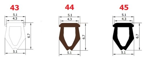 Уплотнители оконные VEKA S-835x