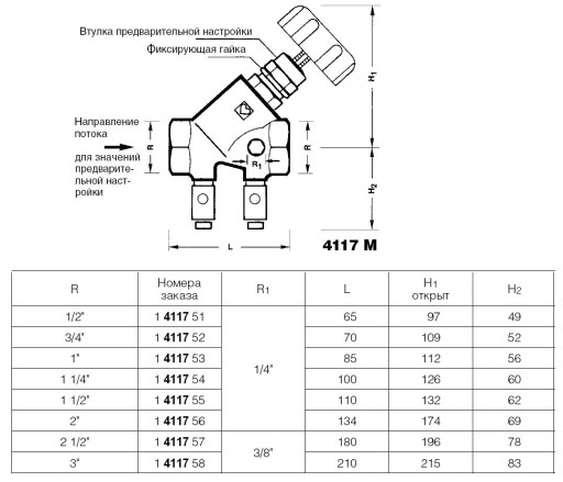 КЛАПАН HERZ STROMAX 4117 M DN20 3/4 1411752