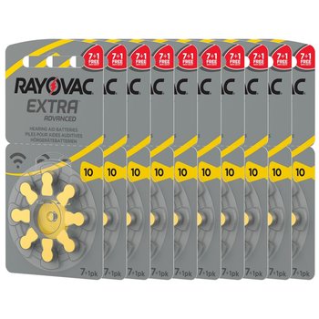 80 батареек EXTR RAYOVAC 10 для слуховых аппаратов