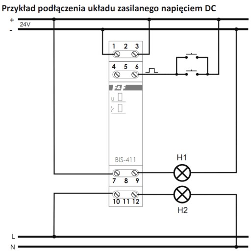 Bistable Relay 2Z 24V AC/DC F & F BIS-411