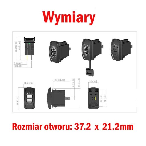 USB ЗАРЯДНОЕ УСТРОЙСТВО 5В 3.1А ГЕРМЕТИЧНАЯ РОЗЕТКА 12/24В Вт