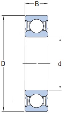 Подшипник шариковый 6304 2RSC3 KOYO ЯПОНИЯ 20x52x15