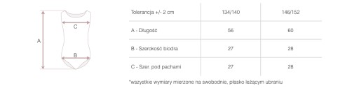 БАЛЕТНОЕ БОДИ БАЛЕТНАЯ ГИМНАСТИКА X2 AC 146/152