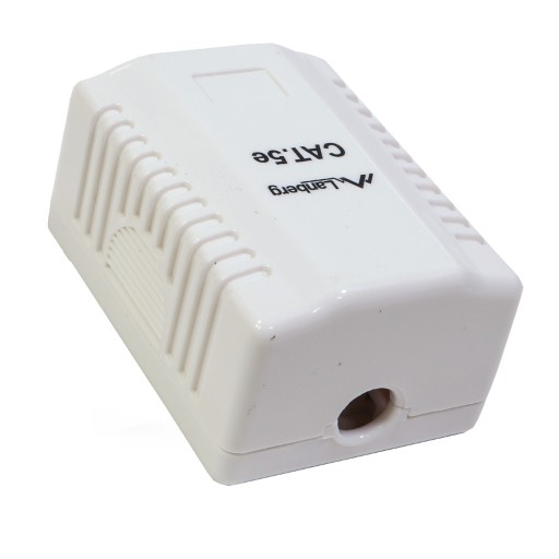 Gniazdo teleinformatyczne natynkowe UTP RJ45 kat.5 białe