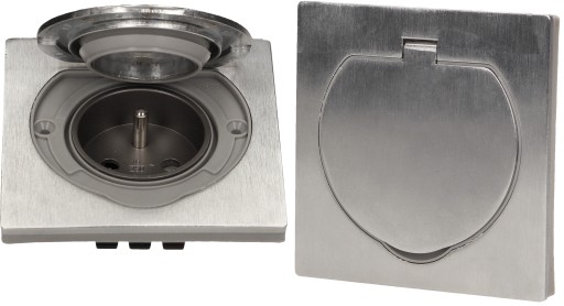 Розетка электрическая герметичная IP55 стальная OR-AE-1397
