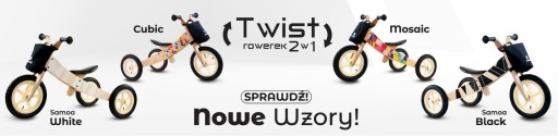 БАЛАНСОВЫЙ ВЕЛОСИПЕД TWIST ДЕРЕВЯННЫЙ ВЕЛОСИПЕД 2в1 SUN BABY MOSAIC E02.002.1.2