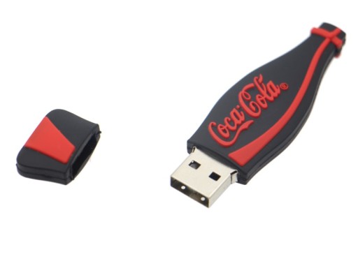 НАКОПИТЕЛЬ 8 ГБ USB-БУТЫЛКА COCA COLA ЧЕРНЫЙ КРАСНЫЙ