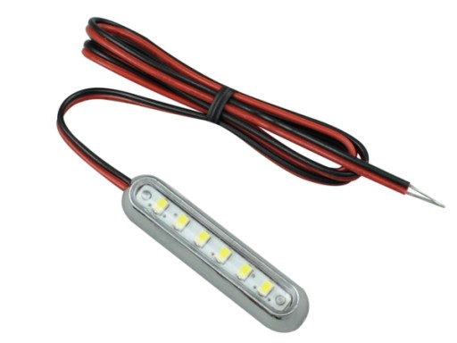 LAMPA LED 6 SMD TUNING podsufitka nogi MOCNE 12 24