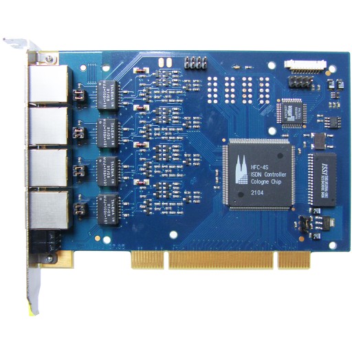 PCI 4X ISDN HFC-4S 100 % в порядке TzQ