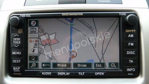 POLSKIE MENU NAWIGACJA TOYOTA MAPA LAND CRUSIER V8