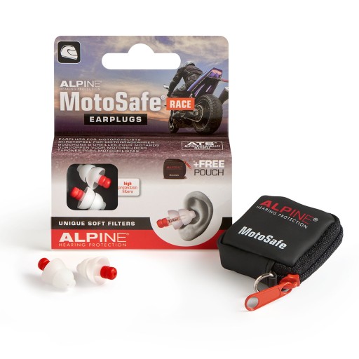 ЗАГЛУШКИ/БЕРУШИ ALPINE MOTOSAFE RACE – ПОДАРОК ​​МОТОЦИКЛИСТУ