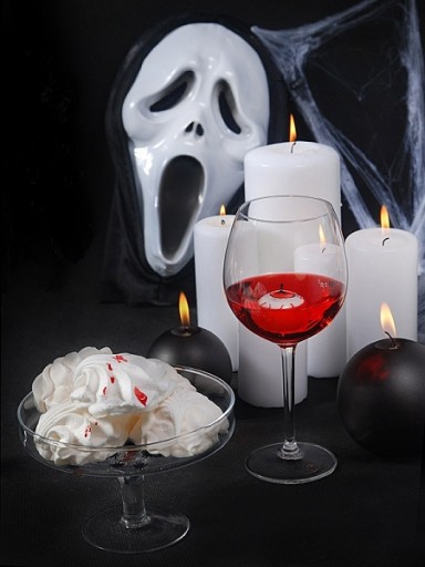 Świeczka pływająca oko dekoracja na Halloween x25