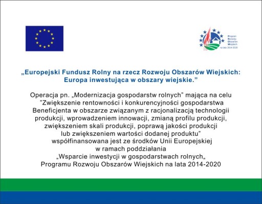 Tablica unijna PROW 2014-2020 120x80cm ARiMR ue eu