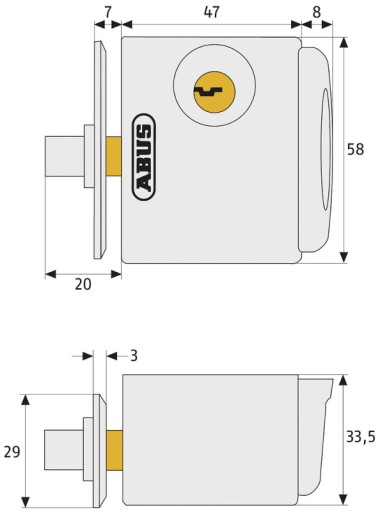 Оконный замок ABUS FTS 3002