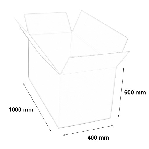 КАРТОННАЯ КОРОБКА 1000x400x600 ПОДДОННАЯ КОРОБКА 3W