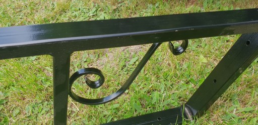Stelaż stalowy do huśtawki ogrodowej profil stalowy komplet