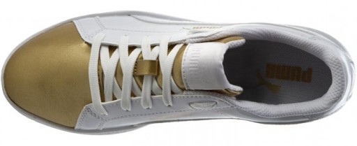 КРОССОВКИ ЖЕНСКИЕ PUMA SMASH, БЕЛОЕ ЗОЛОТО, размер 37,5