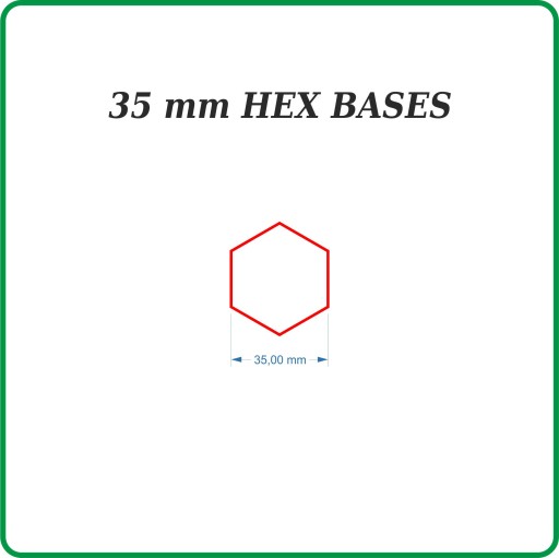 Основания HEX 35 мм HDF 20 шт.