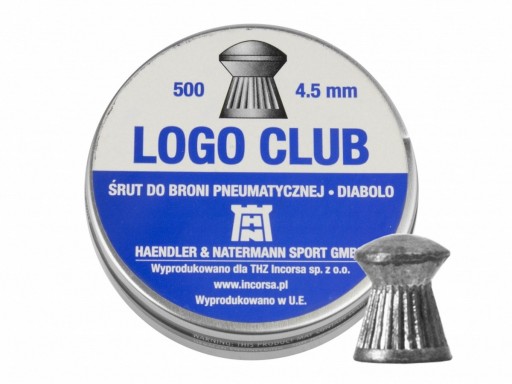 Пули 4,5 мм для пневматического пистолета Diabolo H&N Logo Club 500 шт.