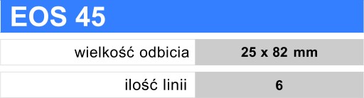 COLOP EOS 45 ШТАМПОВ С ОЧЕНЬ ДЛИННЫМ ЛОГОТИПОМ