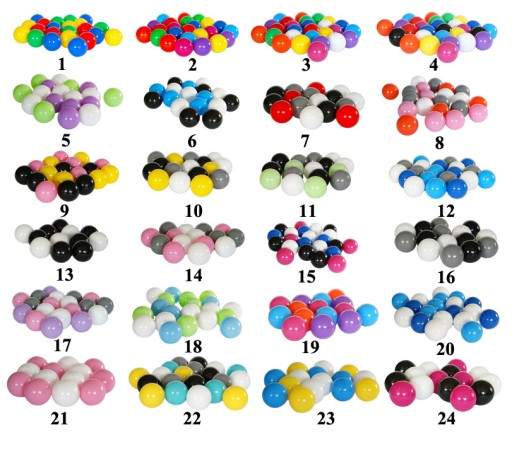 Разноцветные ШАРЫ ДЛЯ СУХОГО БАССЕЙНА 100шт 8см 16цвет