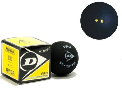 DUNLOP SQUASH BALLS, набор из 3 штук на выбор