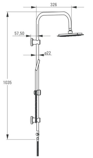 LAVEO APPIA BLP 010D BATERIA WANNOWA +DESZCZOWNICA