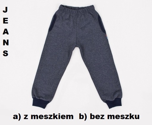 SPODNIE DRESOWE z meszkiem i cienkie, dres roz.116