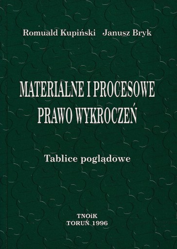 MATERIALNE I PROCESOWE PRAWO WYKROCZEŃ Kupiński