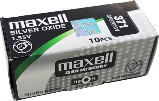 1x СЕРЕБРЯНАЯ БАТАРЕЯ MAXELL SR 920 SW 371 SR69 V537