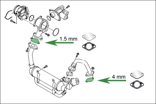 Заглушки EGR 1.9 2.0 TDi VW Jetta Touran Vento T5