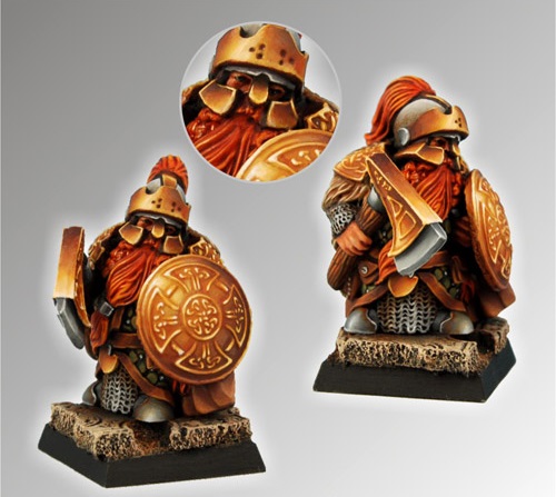 Resin Dwarf Guard +Podstawka 28mm Scibor 28FM0026