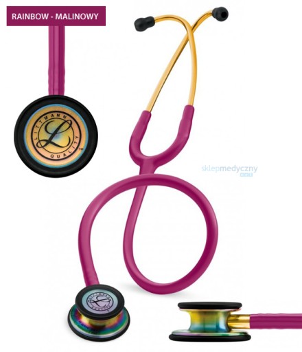 Стетоскоп Littmann Classic III RAINBOW EDITION RASPBERRY + ЧЕХОЛ